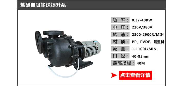 盐酸输送提升泵