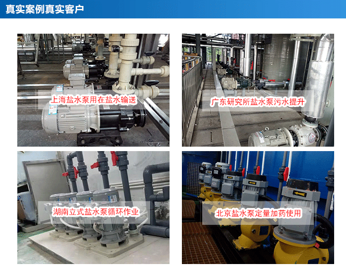 盐水溶液输送提升卸料泵客户使用案例