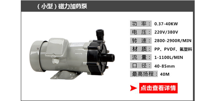 1小型磁力加药泵