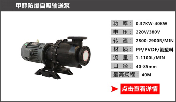 甲醇防爆自吸输送泵