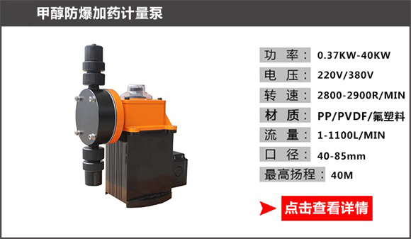 甲醇防爆加药计量泵