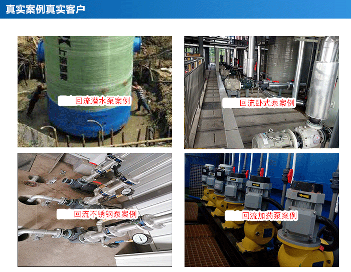 回流泵应用在哪些地方？